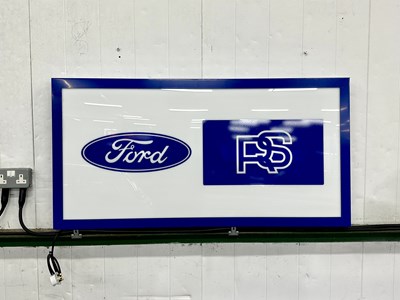 Lot 115 - Illuminated Garage Sign Ford RS - NO RESERVE