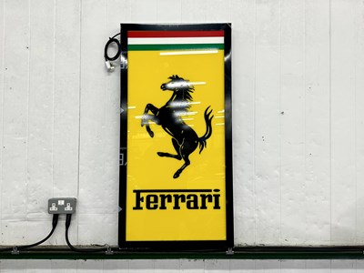 Lot 144 - Illuminated Garage Sign Ferrari - NO RESERVE