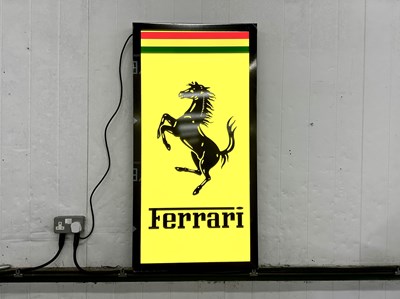Lot 144 - Illuminated Garage Sign Ferrari - NO RESERVE